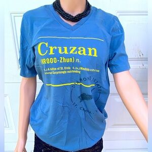 Cruzan Blue Graphic women’s T-Shirt, M